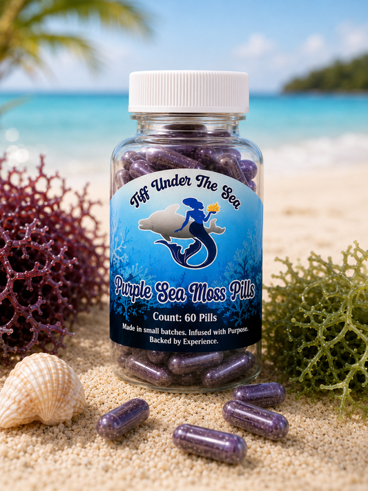 Tiff Under the Sea™ Purple Sea Moss Capsules – 60 Count
