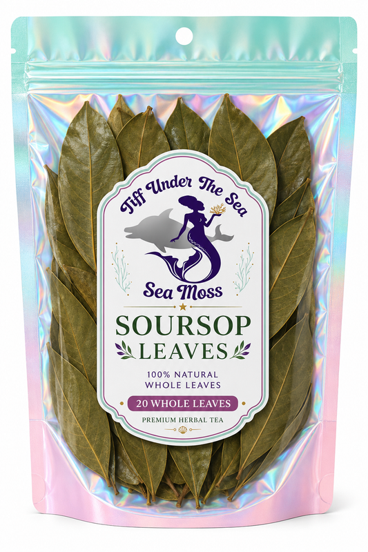 Tiff Under the Sea™ Whole Soursop Leaves — 20 Count